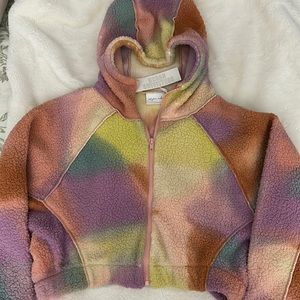 Urban Outfitters, Out From Under new Fleece crop jacket with hood.
